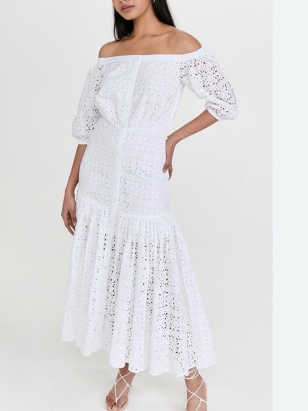 Veronica Beard Eyelet Cali Revolve Midi Dress